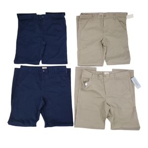 NWT Cat & Jack Boys School Uniform Pants Size 16 Husky Four Pack Blue An…